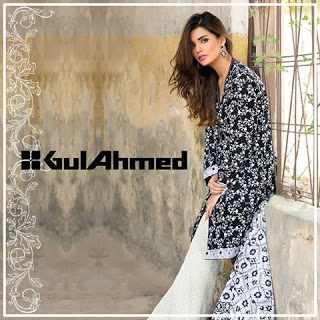 gul ahmed black dress 2018