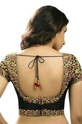 Stylish blouse design for slim girl