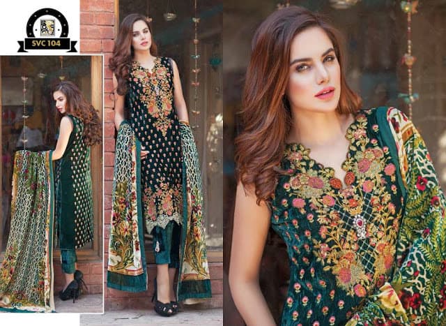 Shaista-latest-silk-velvet-dresses-winter-collection-2016-2017-for-women-2