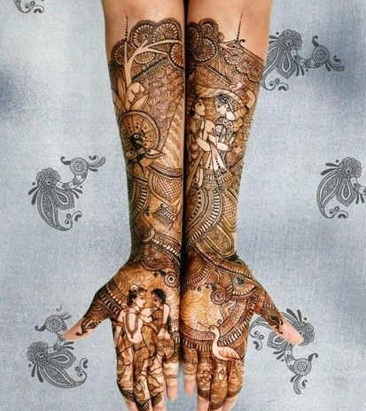 best-and-simple-Indian-bridal-mehndi-designs-for-hands-for-beginner-28