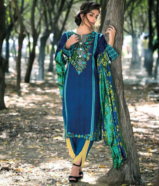 Mahrukh Winter Linen Embroidered Shawl Collection 2018 – Fashion Cluba