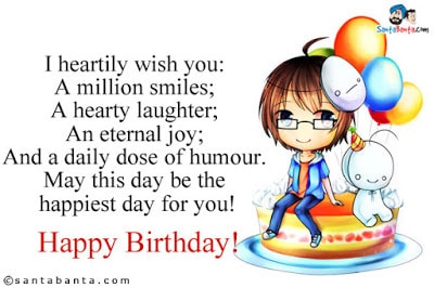 funny happy birthday wishes for a guy
