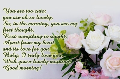 good morning romantic love messages for her