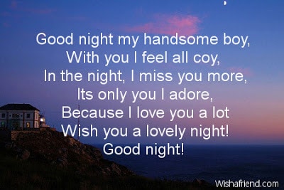 romantic good night message to my love