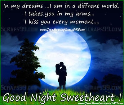 Romantic Good Night Message For Lovers With Images And Quotes