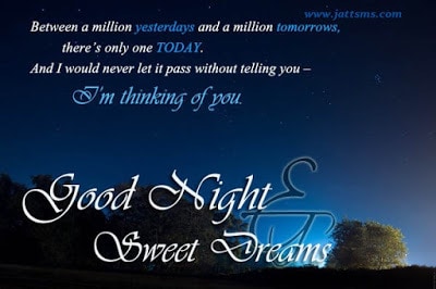 Romantic Good Night Message for Lovers with Images and Quotes