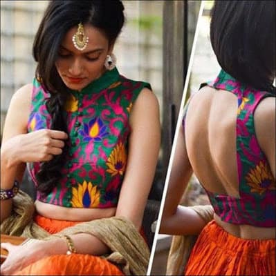 Indian-latest-fancy-sleeveless-blouse-designs-for-sarees-4