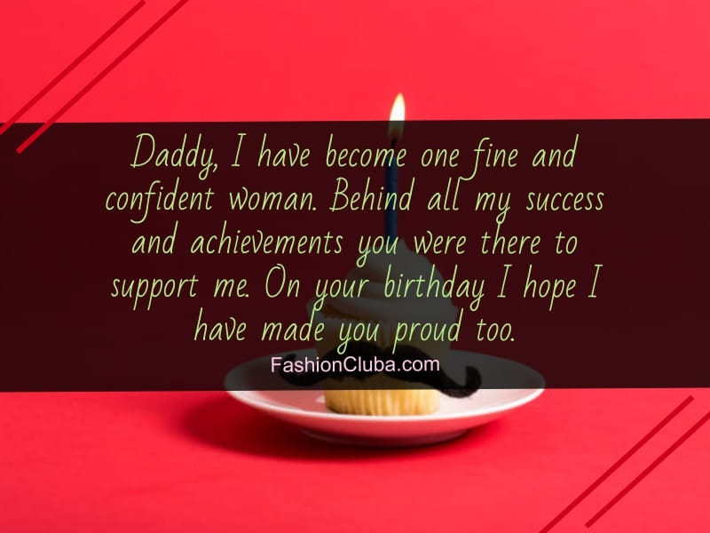 inspirational birthday messages for dad from daughter