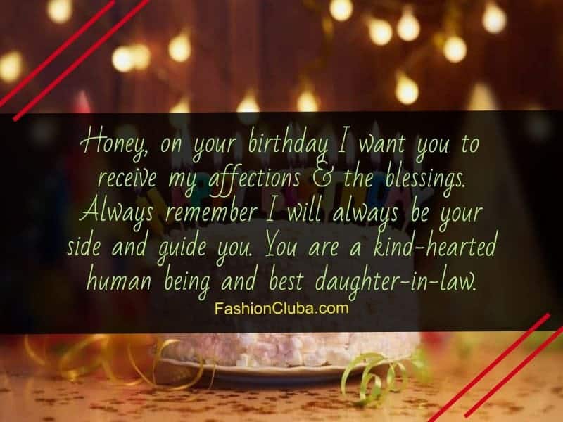 sweet birthday messages for daughter-in-law