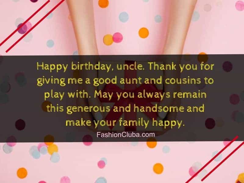 lovely birthday wishes for uncle