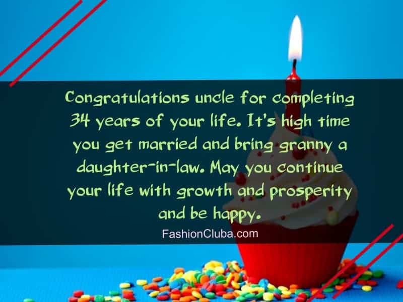 cute wishes about birthday of uncle