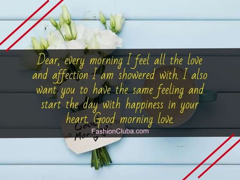 good morning love messages for him