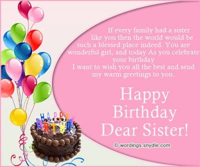 Happy Birthday Dear Friend Like Sister Unique Happy Birthday Wishes For My Dear Sister – Fashion Cluba