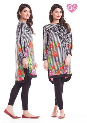 Alkaram kurti design 2017 for ladies