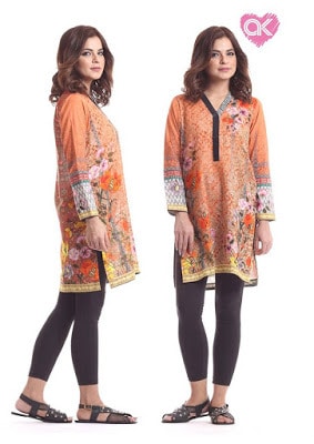 Alkaram kurti designs catalogue