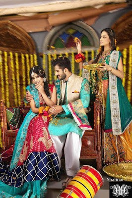 Amna Ajmal bridal wear & groom Dresses 2018 collection (1)