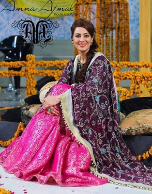 Amna Ajmal bridal wear & groom Dresses 2018 collection (2)