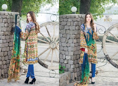 Shaista Shamoze Silk Embroidered Dresses Collection 
