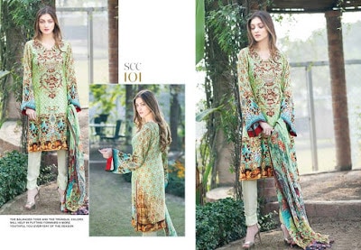 Shaista embroidered womens silk Dresses 2018