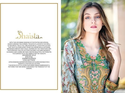 Shaista pakistani ladies winter dresses designs