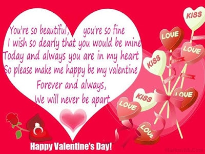 sweeet short valentine messages for girlfriend