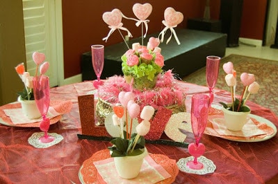 valentine's day lovely centerpieces for home ideas