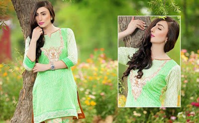 pakistani lawn suits with chiffon dupatta by Jubilee Textiles 