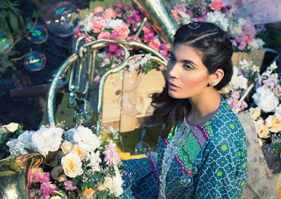 Alkaram blossom lawn print Collection 2018