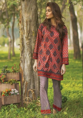 Alkaram embroidered lawn Collection 2018 with prices