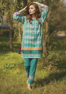 Alkaram latest summer lawn Collection 2018 in pakistan