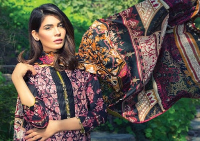 Alkaram new summer lawn prints 2017 with chiffon dupatta