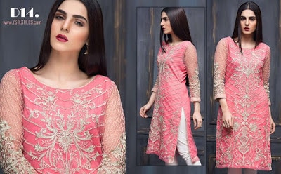 Areeba saleem designer kurti lawn collections for girls