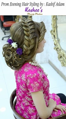 Attractive Images of Kashees makeup and hairstyle for brides