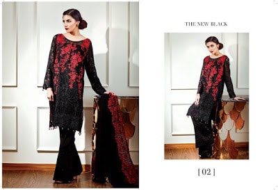 Baroque new black Luxury wear chiffon dresses