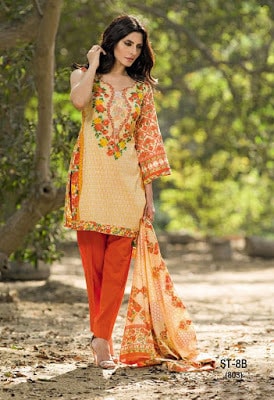 Cute Summer Lawn Dresses for Women 2018 by Shariq