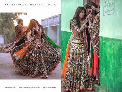 Fancy bridal wear dresses collection by famous Pakistani designers