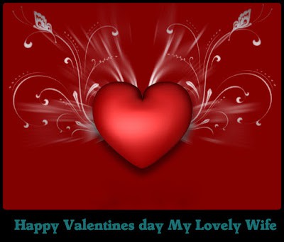 Happy Valentines day my lovely wife