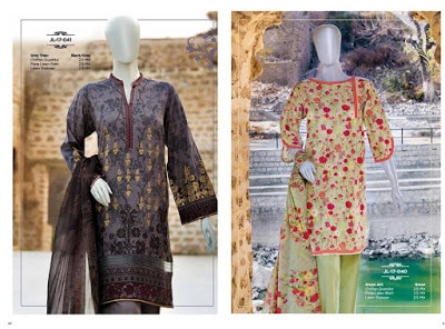 Junaid Jamshed new prints of lawn, cotton, silk and chiffon dresses