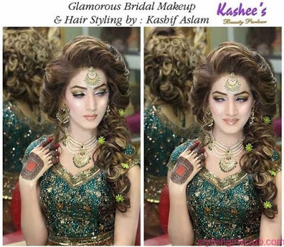Kashif Aslam wedding hairstyles and makeup artist