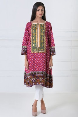 Khaadi embroidered lawn kurti dresses collection