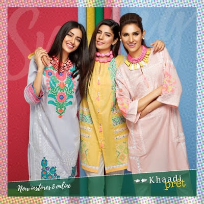 Khaadi latest and stylish kurti designs dress 2017