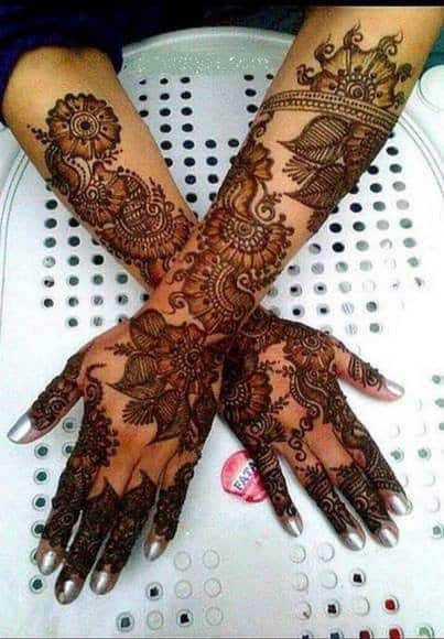 Simple bridal complicated mehndi Designs 2018