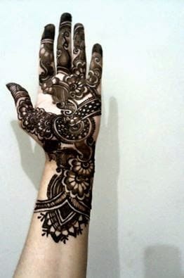 Simple and easy mehndi designs for hands