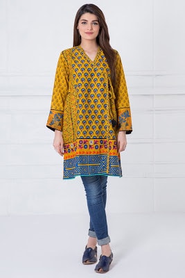 Latest summer lawn kurti dresses design 2017