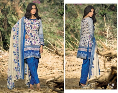 Libas Embroidered Lawn Collection 2018 by Shariq