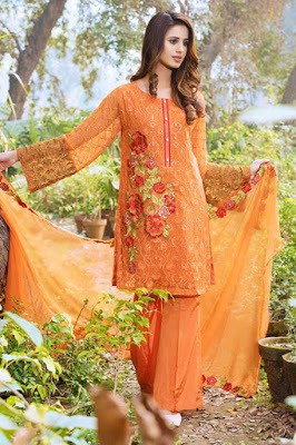 Motifz embroidery dresses Collection 2018