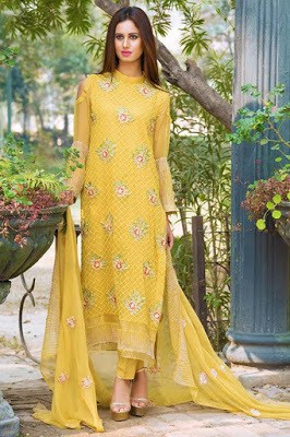 Motifz simple chiffon dresses pakistani