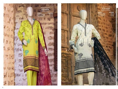 New summer lawn, silk and chiffon prints 2017 by junaid jamshed