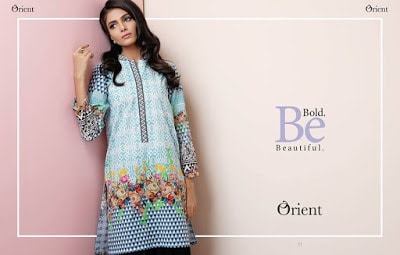 Orient digital spring Lawn 2018 stylish designer kurtis