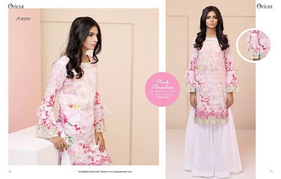 Orient ladies kurta lawn print designs for spring summer